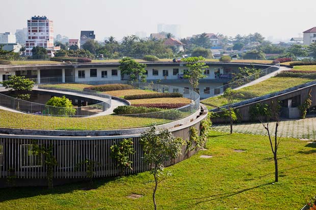 Спиралевидный детский сад во Вьетнаме - фото 1